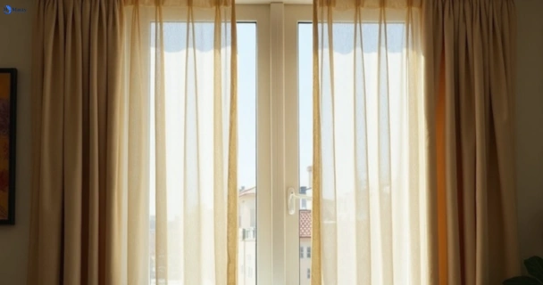 Dull dusty drapes in telopea-nsw before professional cleaning